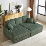 3 Seater Sofa With 2 Ottomans For Living Room