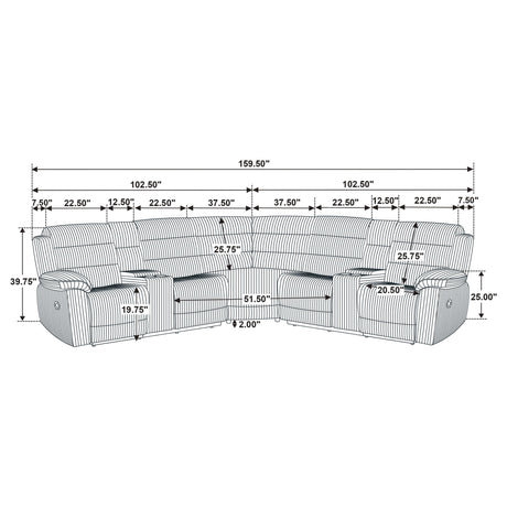 Kendra - Reclining Sectional Sofa