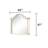 Jasmine - Mirror With Side LED Lightning (Includes Only Mirror) - Beige