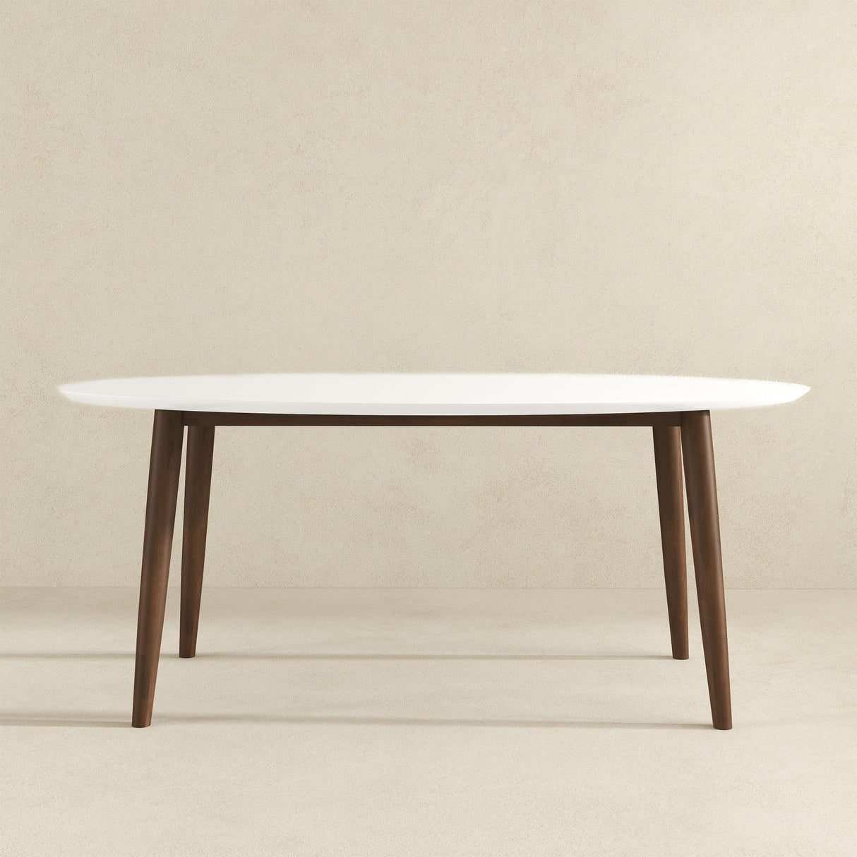 Ada - Oval Dining Table And 4 Side Chairs - White