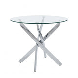 Round Dining, Kitchen Table For Dining Room - Chrome