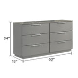 Elara - Dresser With Spacious Drawers - Gray