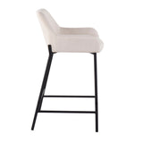Daniella - Industrial Fixed Height Counter Stool (Set of 2)