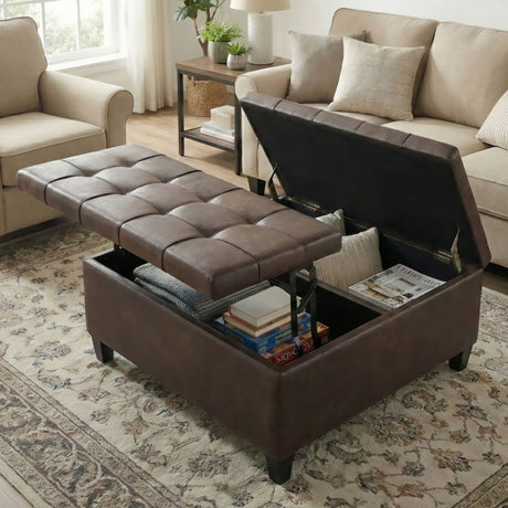 Harrison - Large Coffee Table Storage Ottoman