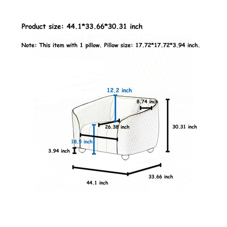 Single Sofa & Deep Seating And Durable Frame