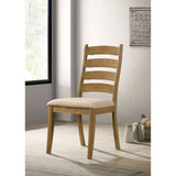 Sammy - Dining Side Chair (Set of 2) - Brown / Beige