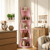 5 Tier S - Shaped Corner Shelf For Living Room
