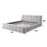 Hannah - Eastern King Bed - Gray