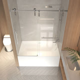 Frameless Sliding Bathtub Door With Frame
