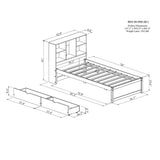 Bed Frame With Built In USB Port And 2 Drawers