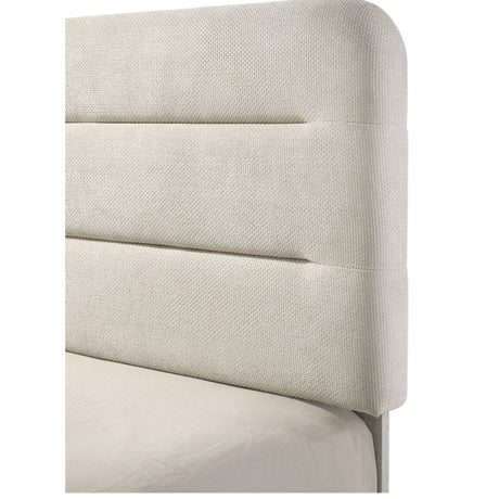 Upholstered Panel Bed, Sleek Lines
