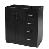Retro Style Bathroom Vanity With 3 Drawers & Soft-Closing Doors