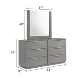 Elara - Dresser With Spacious Drawers - Gray