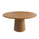 Round Dining Table With Strip Base