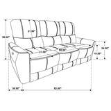 Ashland - Power Reclining Sofa With USB Charging