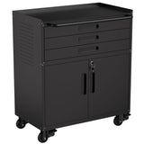 Rolling Tool Cabinet Heavy Duty Garage Storage With Lockable Doors