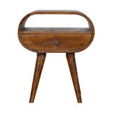 Circular Open Bedside Nightstand