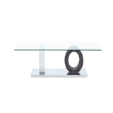 Tracker - Coffee Table - Brown / White