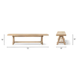 Hawthorne - Dining Bench - Natural