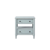 Open Nightstand With 2 Drawers