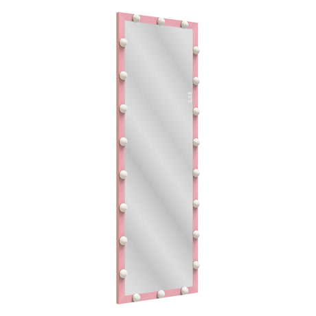 Full Length Mirror With Lights Full Body Vanity Mirror With 3 Color Modes Lighted Standing Floor Mirror For Dressing Room Bedroom Wall Mounted Touch Control