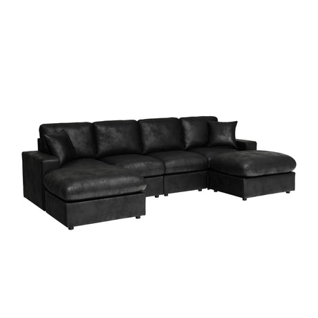 Sectional With 2 Ottomans