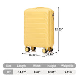 Hard Shell Travel Luggage With Scratch Resistant Surface