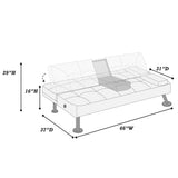 Adjustable Sofa With Fold Down Table And Cup Holders