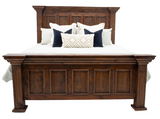 Chalet Walnut Queen Group - 3721QHPW+3721QRW+3721QFW+3700DW+3722MW+3702N4W+3700CW