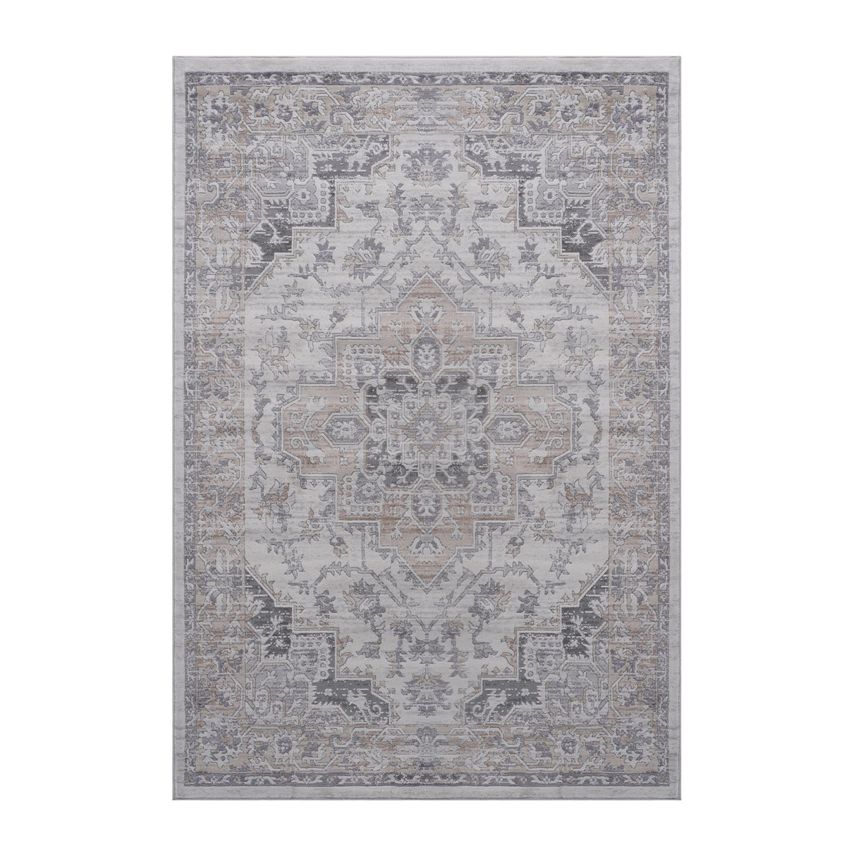 Marfi - 8' X 10' Oriental Area Rug - Ivory / Beige