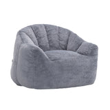 Beanbag Chair, Beanbag Sofa Chair With Armrests Stuffed High Density Foam