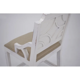 VD   WESTGATE   WHITE   STOOL   W/BACK   24 - WGBBW