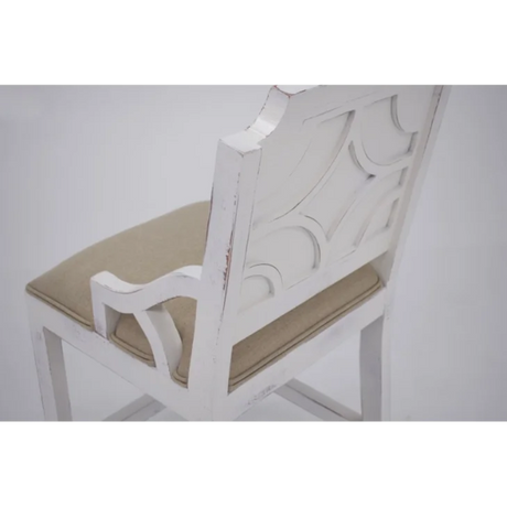VD   WESTGATE   WHITE   STOOL   W/BACK   24 - WGBBW