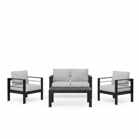 Outdoor Patio Set, All-Weather With Thick Cushions