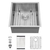 Modern Style Undermount Sink With Stainless Steel, Deep Single Bowl