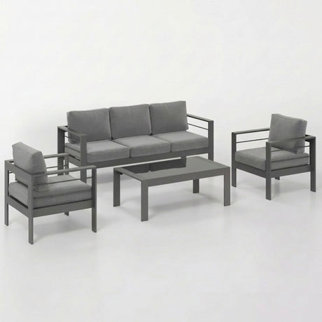 Outdoor Patio Set, All-Weather & Thick Cushions