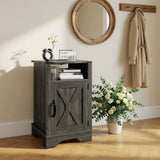 Farmhouse Nightstand, Charging Station & Storage