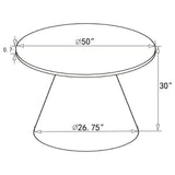 Earline - Round Dining Table - White Marble