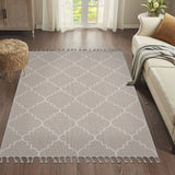 Guros - 8' X 10' Trellis Indoor / Outdoor Area Rug - Ivory