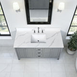 Bathroom Vanity Top With Undermount Sink, 3 Pre Drilled Holes
