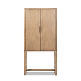 Nolan - Bar Cabinet With Wine Storage - Brown