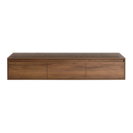 Modern Minimalist Bathroom Cabinet With Soft Close Drawers And Floating Mounting Design