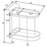 Serving Cart With Wine Rack