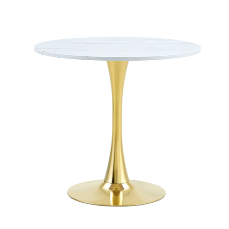 Round Dining Table & Thickened Top For Kitchen