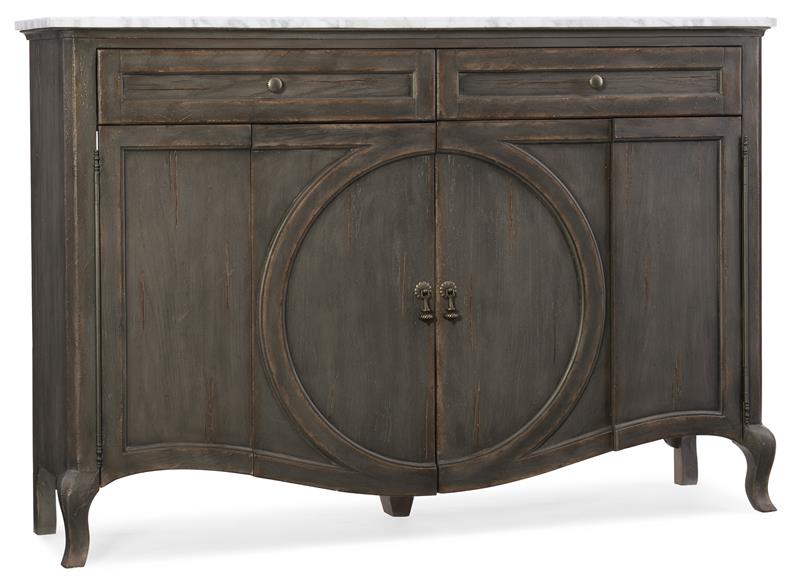 Melange Four-Door Two-Drawer Credenza - 1610-85005-GRY