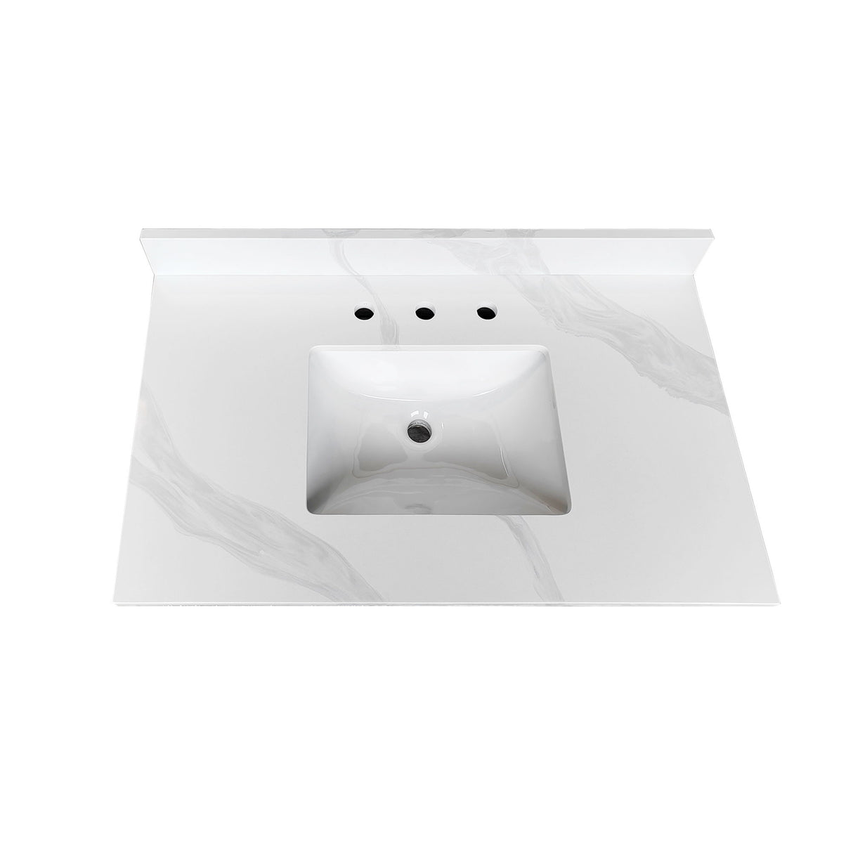 Bathroom Vanity Top With Undermount Sink, 3 Pre Drilled Holes