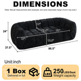 Modern Sofa With Piano Key Backrest