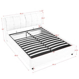 Storage Upholstered Hydraulic Platform Bed With Integrated Headboard