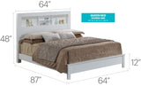 Bed With Transitional Design Stylish