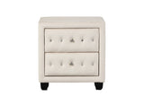 Sophia - 2 Drawer Upholstered Nightstand
